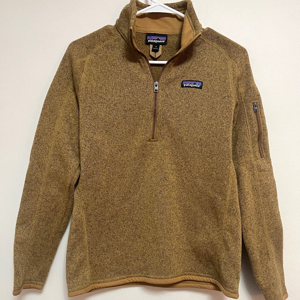 Patagonia Women’s Better Sweater 1/4 Zip Pullover Like New Raptor Gingerbread
